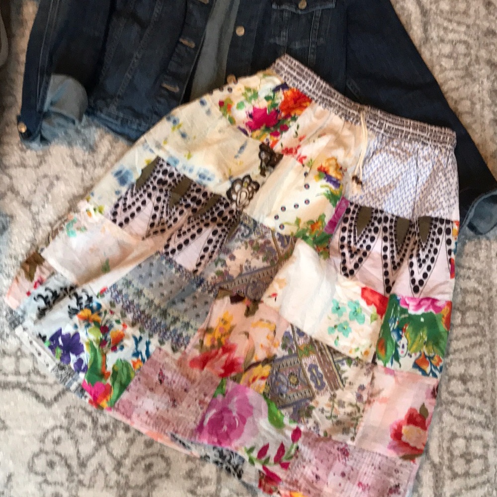 Boutique Boho cotton skirt, L